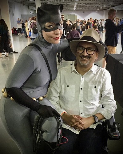Catwoman Cosplayer and I