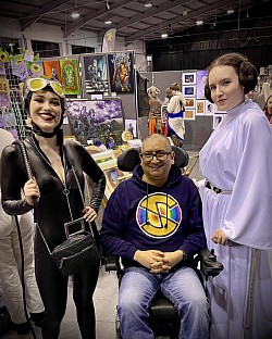 Catwoman and Princess Leia